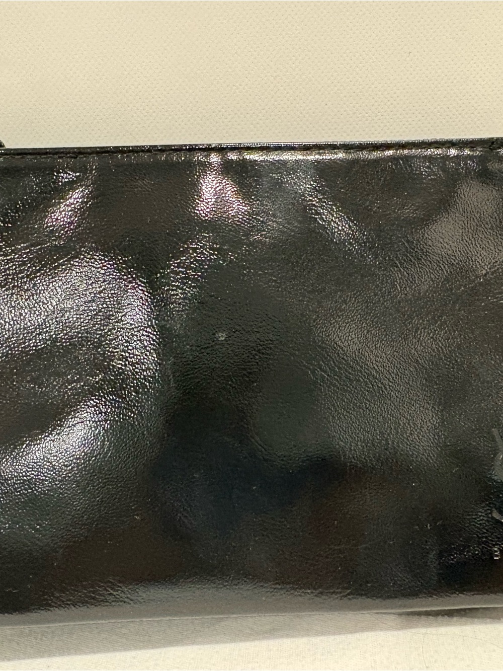 YSL Beauty Black Patent Leather Pouch